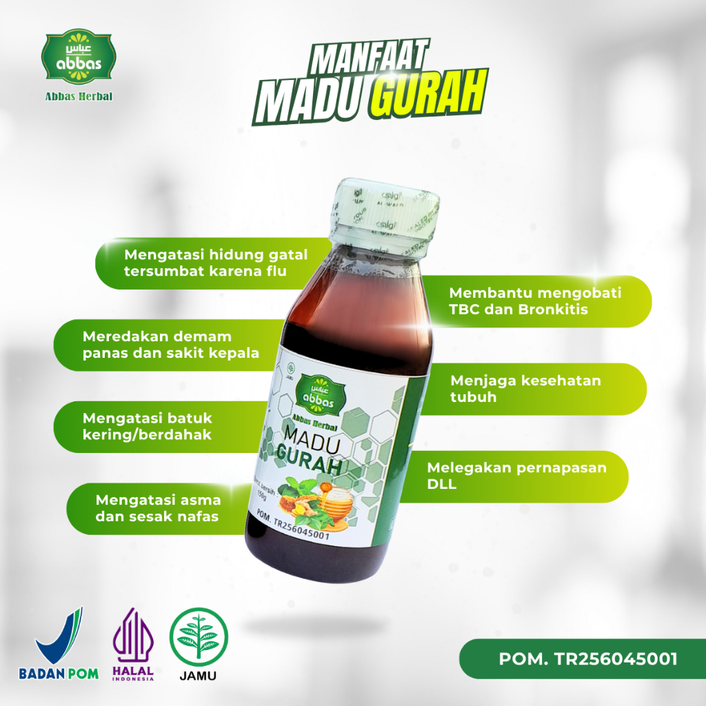

Ygshop17 Madu Gurah Abbas Obat Herbal Sinusitis Gangguan Sinus Dan Pernafasan