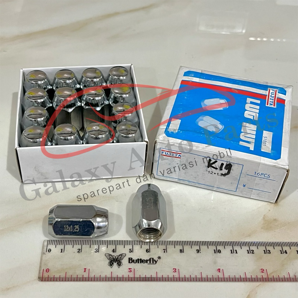 Mur roda racing mobil 1.25 1,25 kunci 19mm fujita