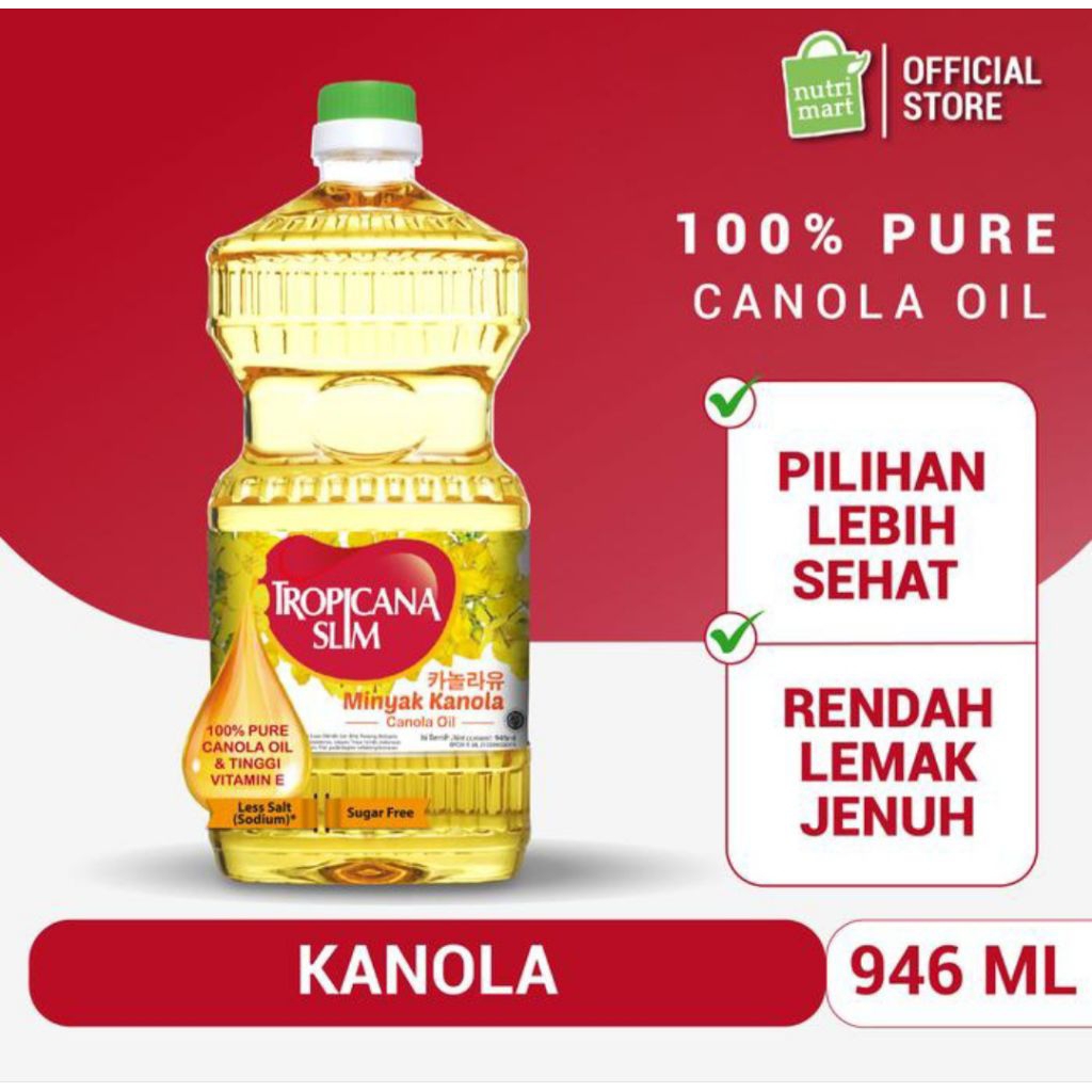 

Tropicana Slim Minyak Kanola 946 ml - pure canola oil