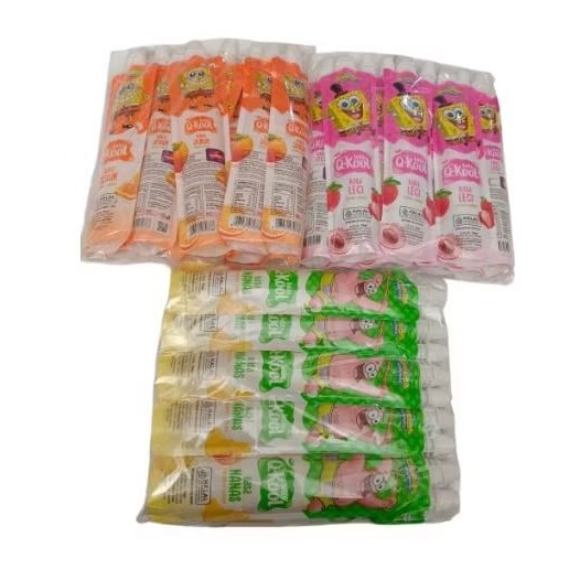 

Minuman jelly Q-KOOL @ 70ml isi 10 pcs / packVarian rasa - nanas - leci - jeruk