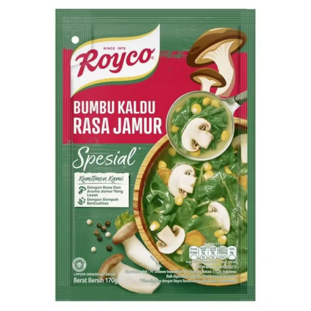 

Royco Kaldu Rasa Jamur Spesial 170g – Rahasia Masakan Lebih Lezat