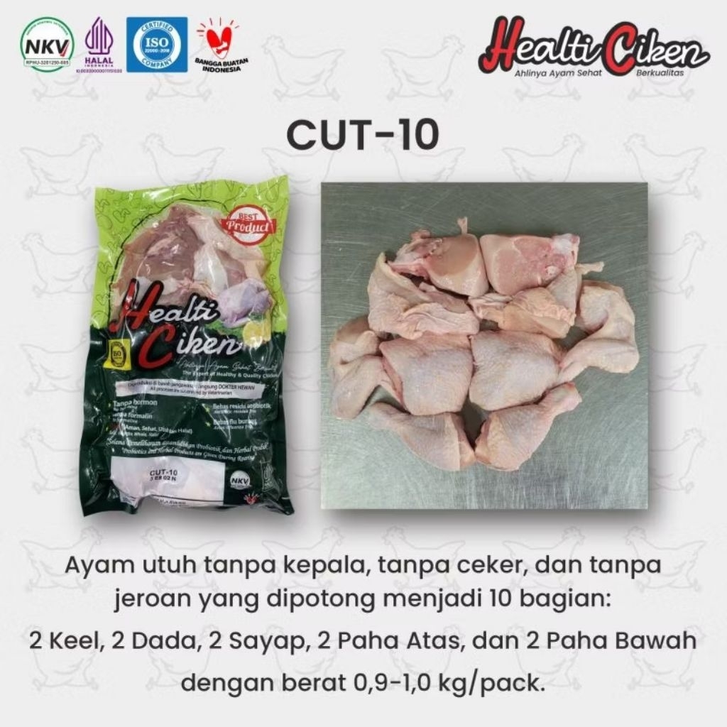 

Healti Ciken Ayam Potong 10