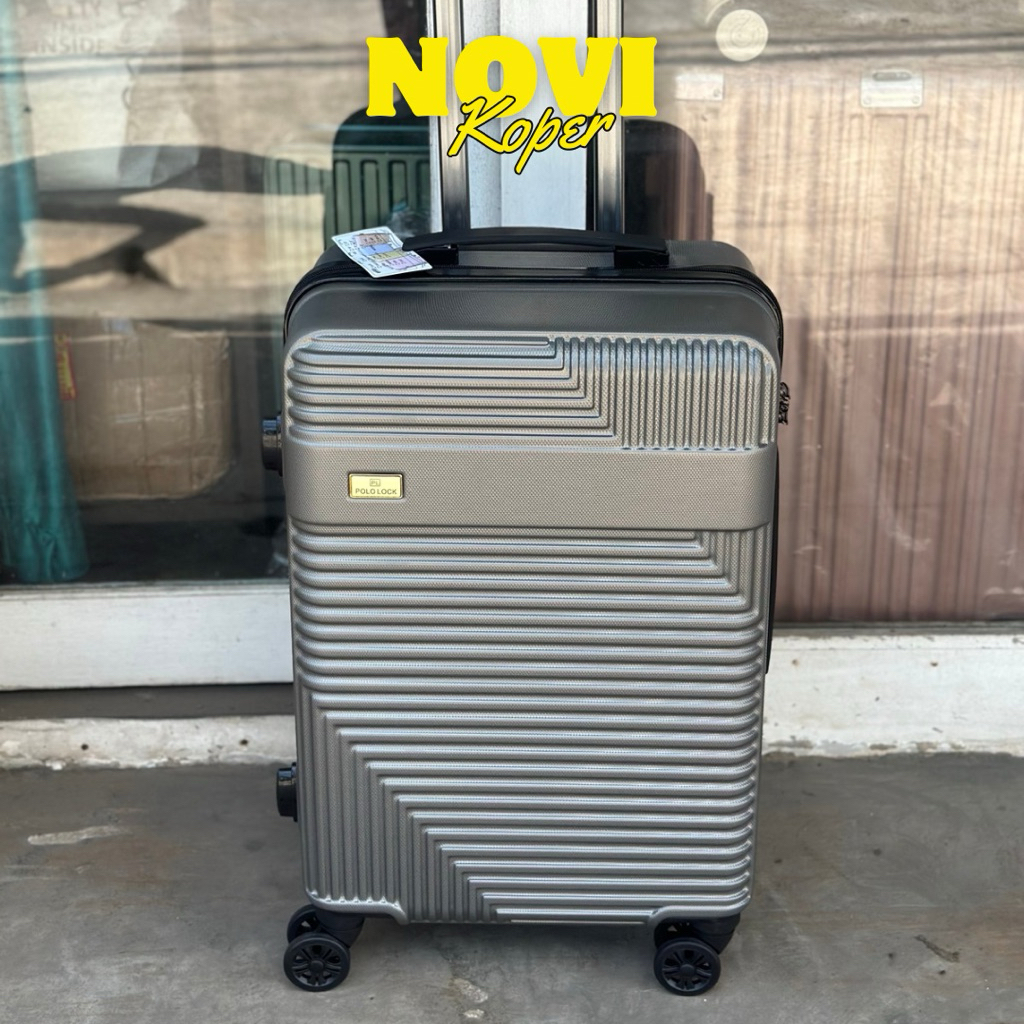 KOPER 22 INCH POLO LOCK FIBER ABS HARDCASE ANTI PECAH, 100% REAL PICT FREE KARDUS & BUBBLE WARP