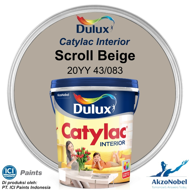 CAT DULUX CATYLAC INTERIOR 25 KG - SCROLL BEIGE 20YY 43/083