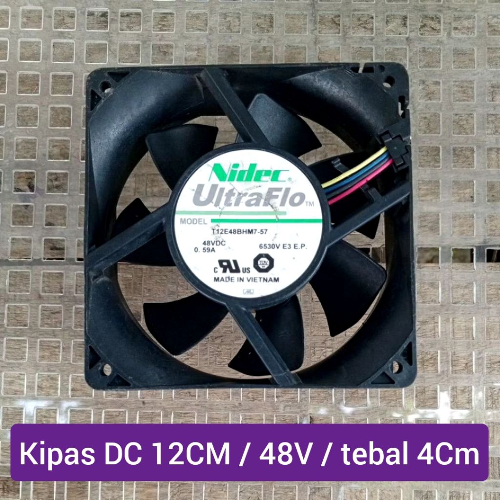 Kipas DC High Speed 48V 12CM tebal 4cm