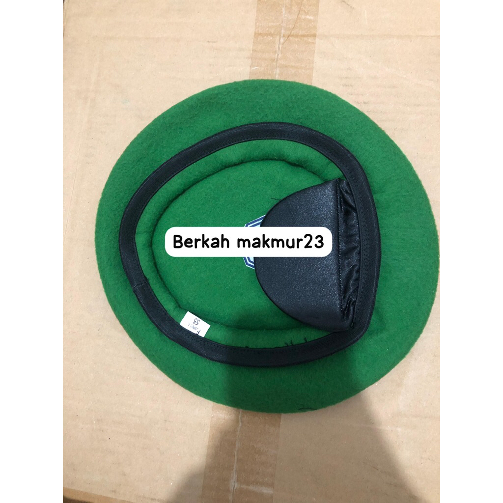 Baret Camel Hijau / Baret Camel TNI AD / Baret Camel