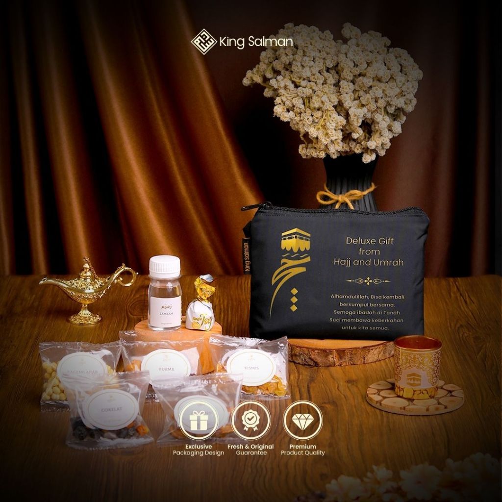 

King Salman - Oleh-Oleh Haji & Umroh MARWAH Black Pouch Non-Custom