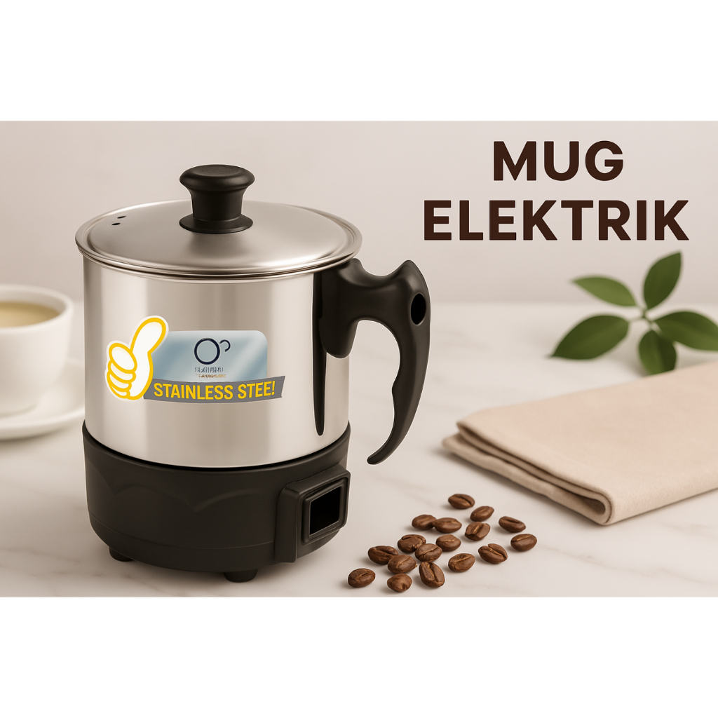 MUG STAINLESS ELEKTRIK / MUG LISTRIK /  PANCI LISTRIK HHL-13