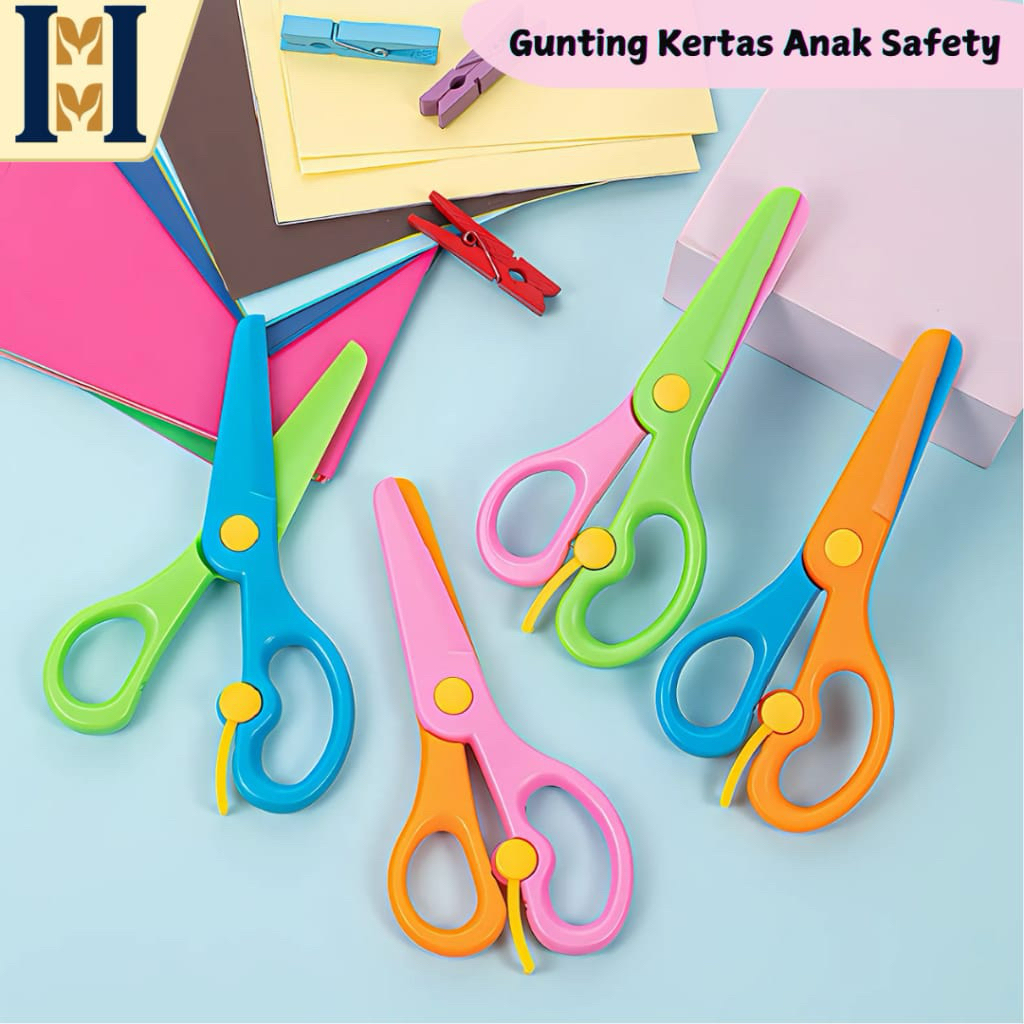 

Gunting Anak TK Paud SD - Gunting Anak Safety Anti Luka - Gunting Kerajinan Anak TK SD
