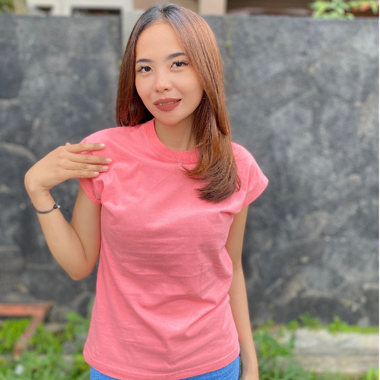 KAOS | BAJU | BAJU KAOS | CROP TOP | BAJU CROP TOP WANITA | CROP TOP LEKMONG WARNA PINK | LUXELOOKS