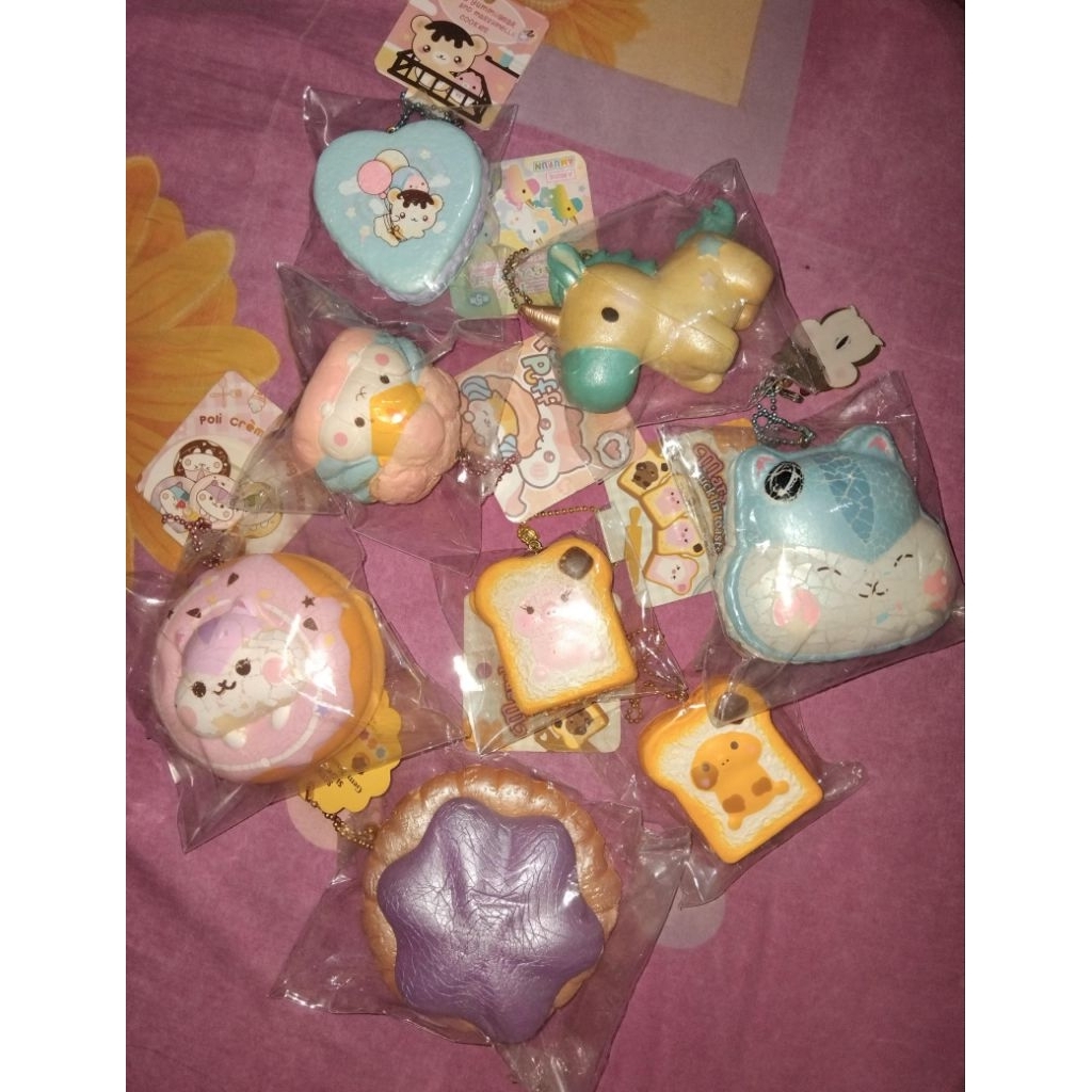 Preloved Squishy Licensed (ibloom, punimaru, marsmelli , yumibear, poli, creamycandy)