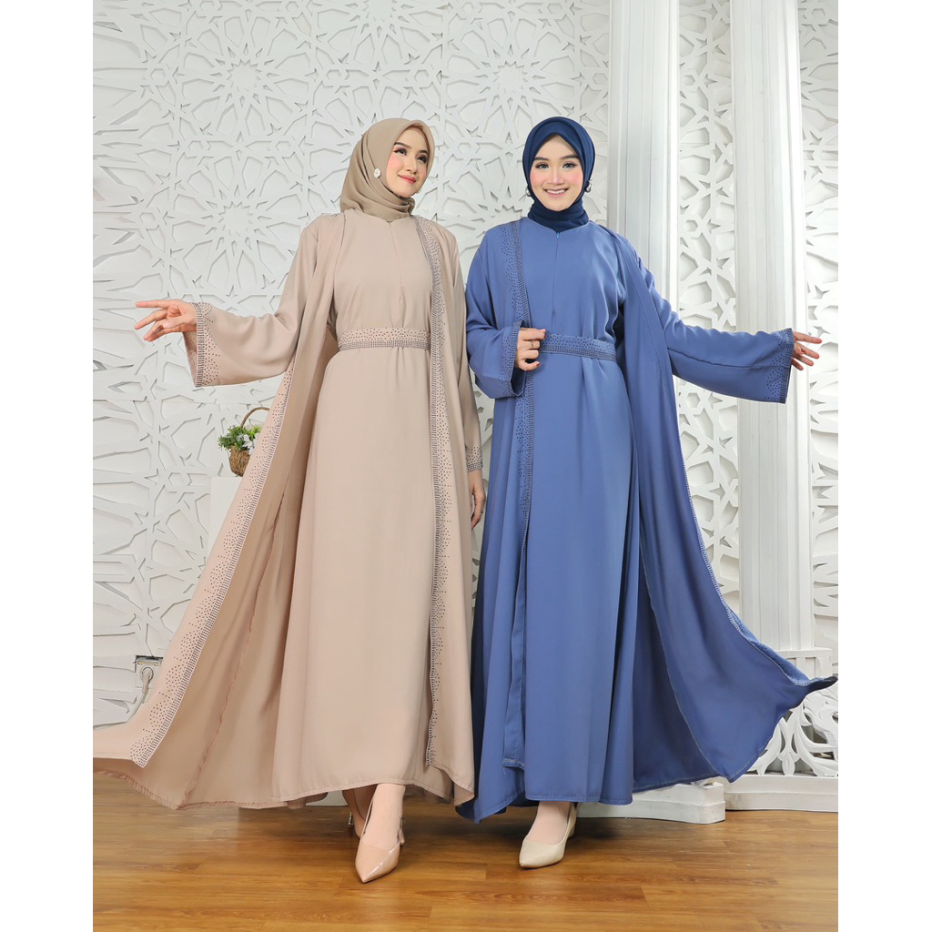 ABAYA GAMIS JIHAN DRESS MUSLIM GAMIS SYARI MUSLIMAH PESTA MEWAH ABAYA MUZA