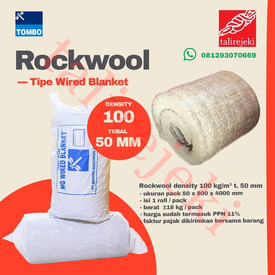 Rockwool Tombo MG Wired Blanket Densitas 100 kg/m3 Tebal 50 mm