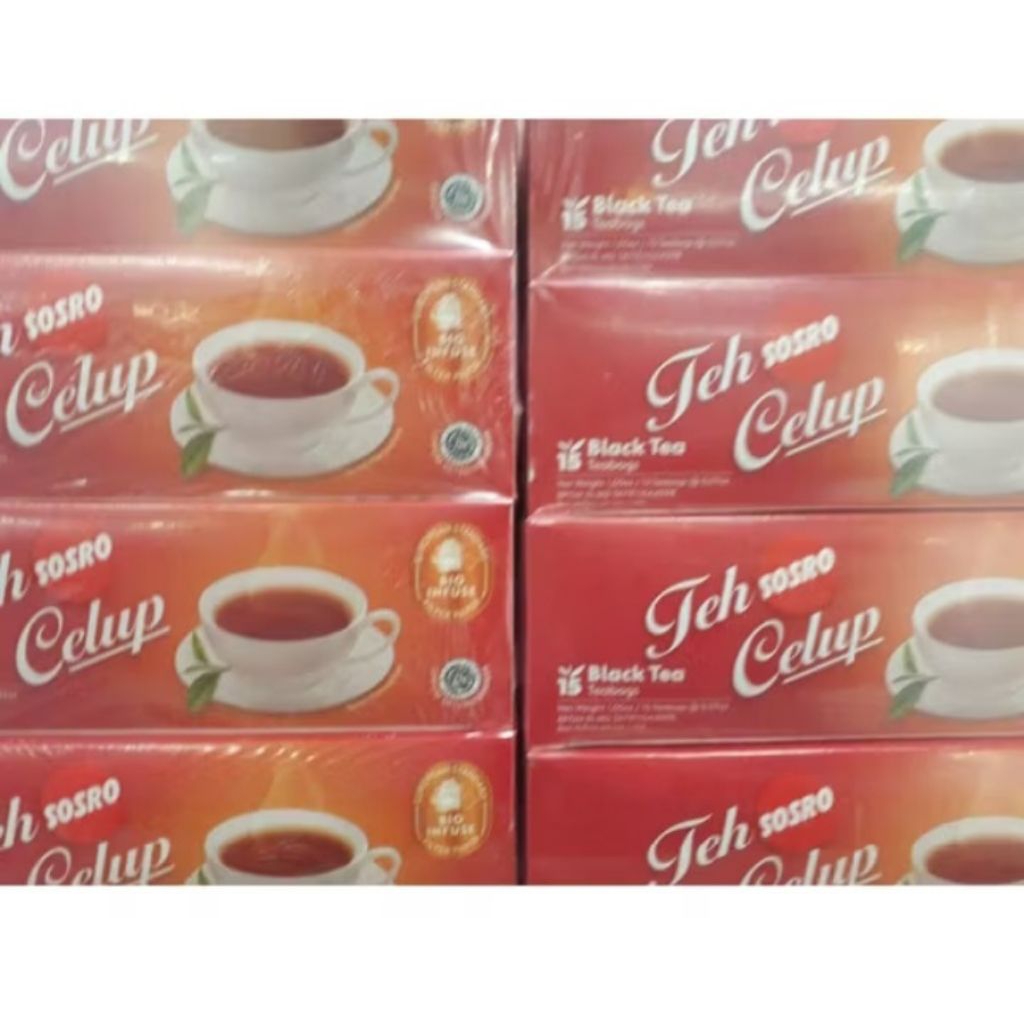 

Teh sosro celup isi 15 kantong