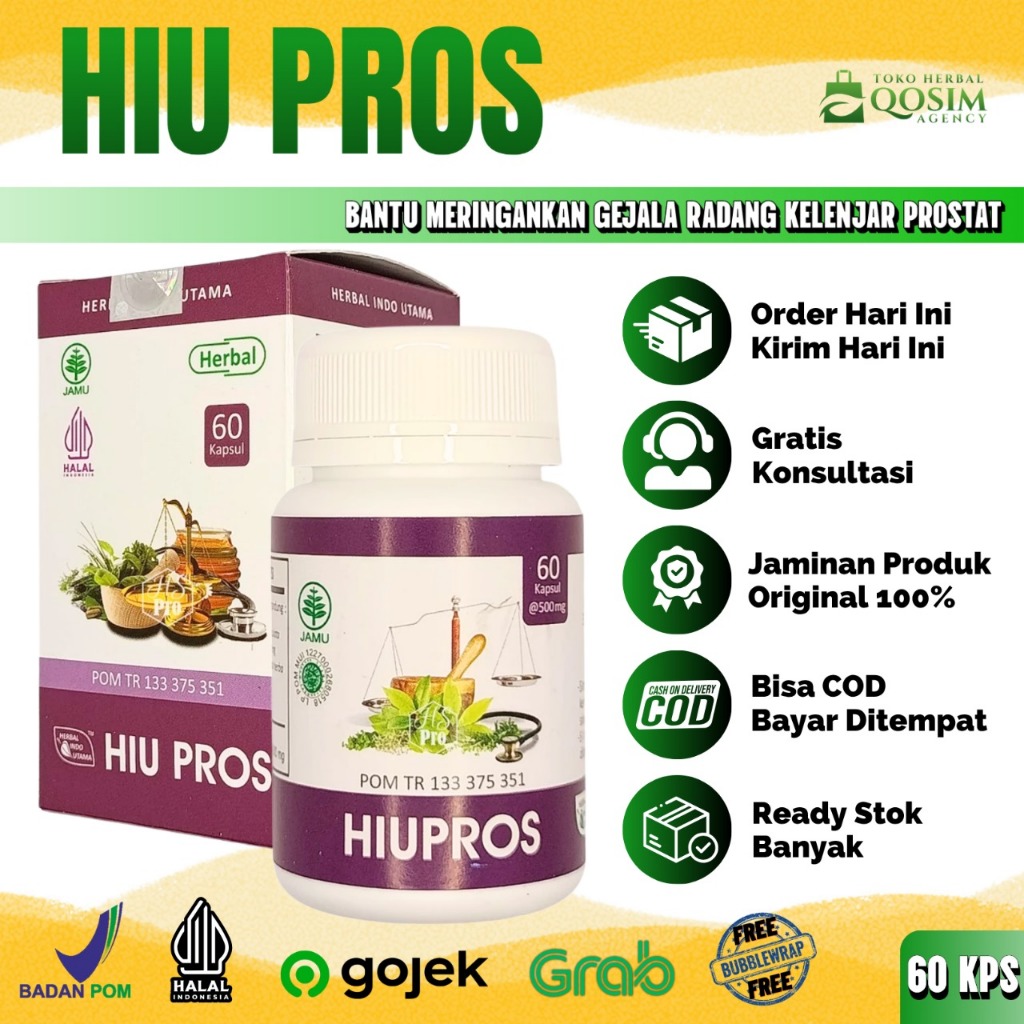Kapsul Prostat Hiu Pros Obat Prostat Melancarkan Buang Air Kecil