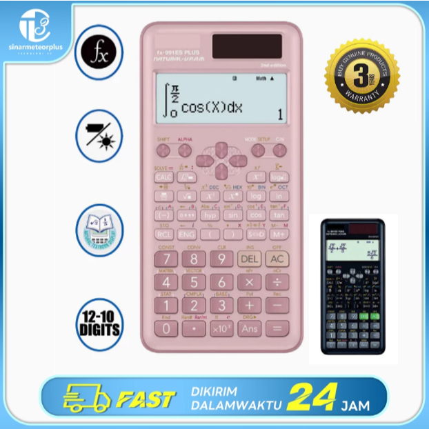 

Kalkulator Scientific ilmiah FX-991EX/991ES-Plus Calculator Scientific Kalkulator Scientific 417 Fungsi/Dua Sumber Tenaga Baterai Dan Tenaga Matahari/40 Konstanta Rumus