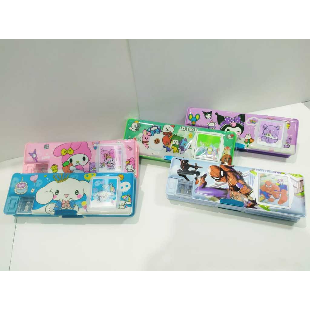 

KOTAK PENSIL 3 ALL IN [ kalkulator - peraut - fitur pulpen dan pensil ]