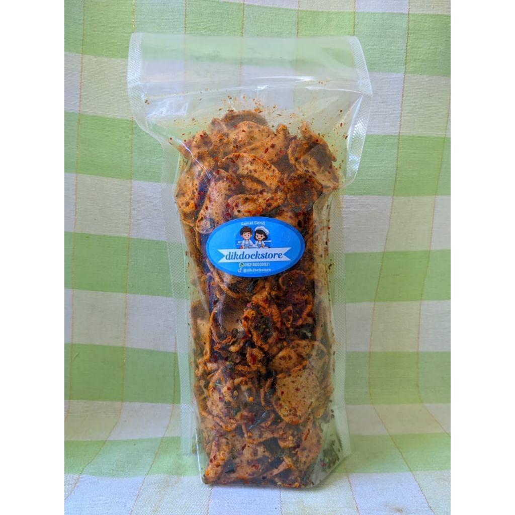 

Keripik Basreng Pedas Daun Jeruk 500gr