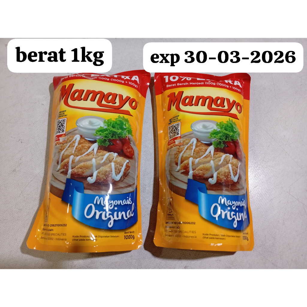 

Mamayo Mayonaise Original 1 kg Termurah