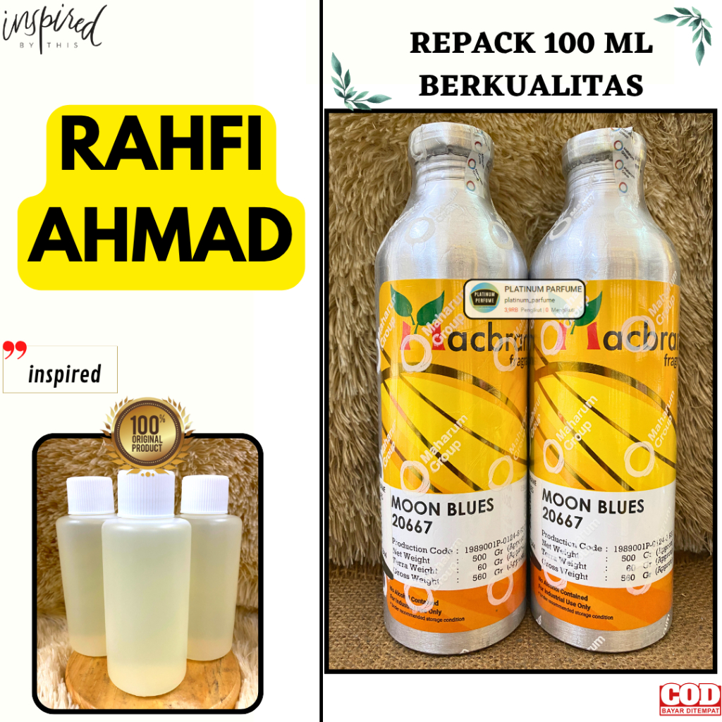Bibit Parfum RAFFI AHMAD Murni 100 ML Berkualitas MACBRAME Raffi Moon Blues - RAFFI IBX // RAFFI AHM