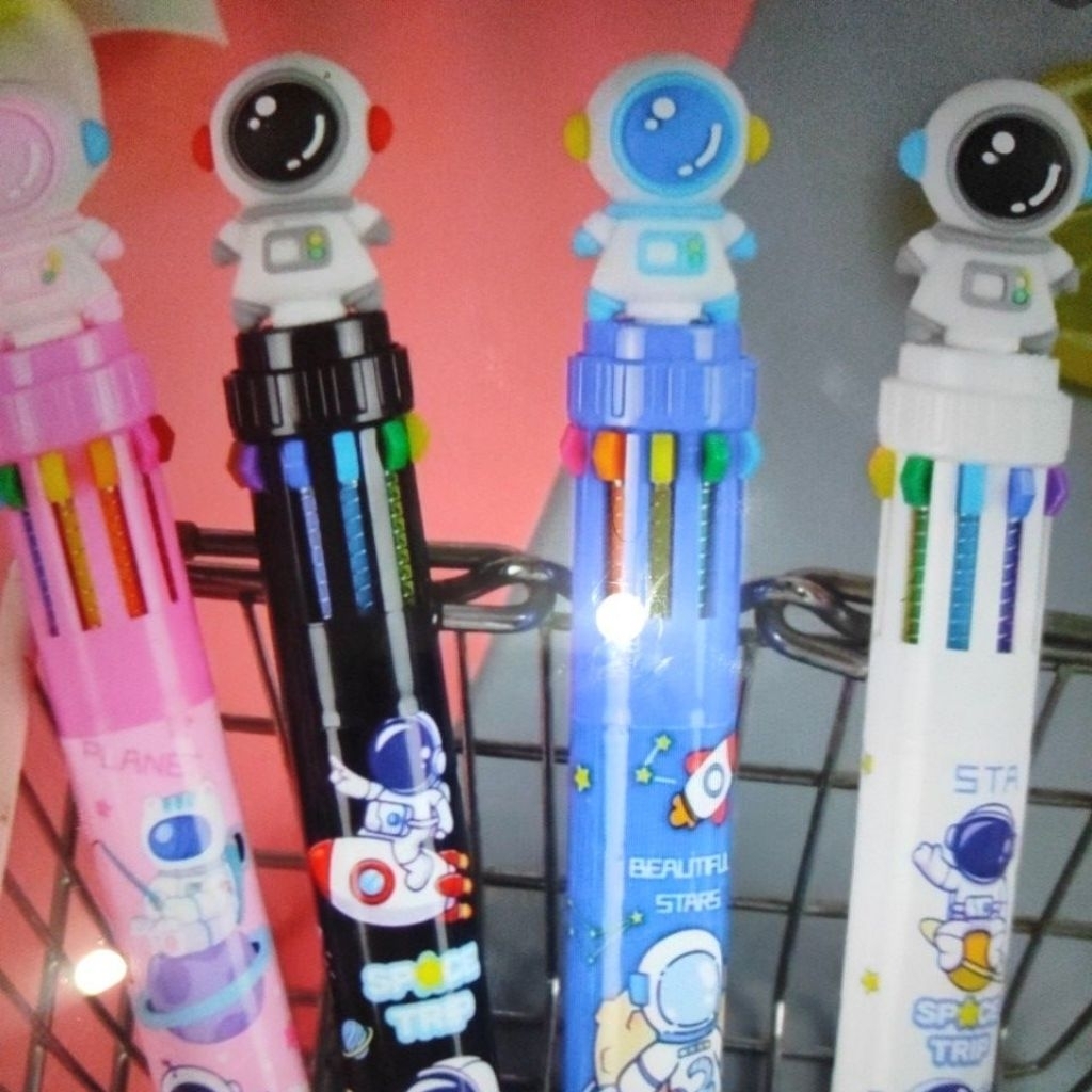 

Pen cetek 10 warna warni pulpen gel lucu