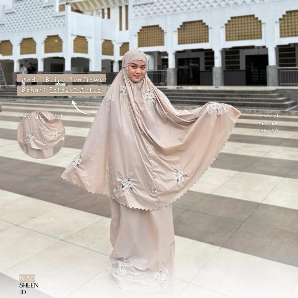 Mukena Parasut Korea Bordir I Mukena Travel Mini Parasut Bordir I Mukena Bordir Travel I Mukena Trav