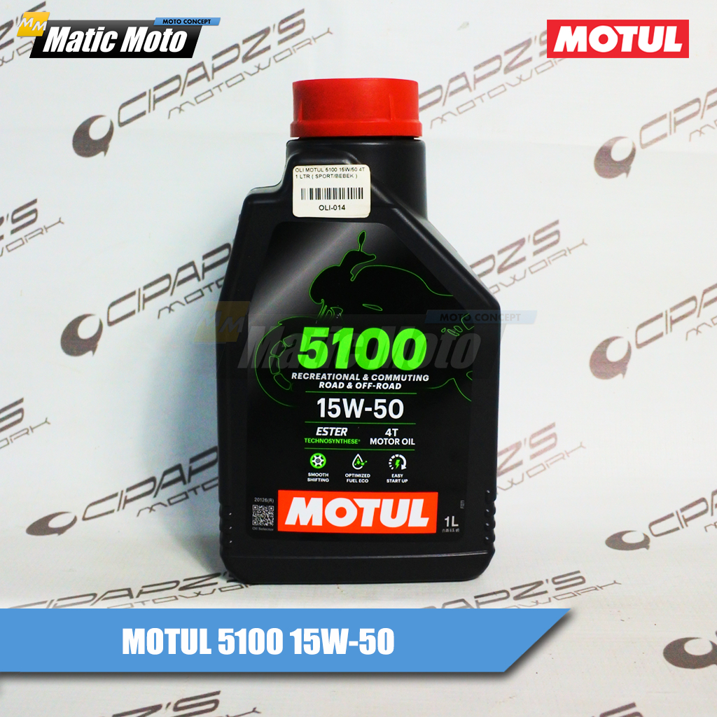 Oli Motul 5100 15W-50 Sport Ester Technosynthese Original Matic Moto