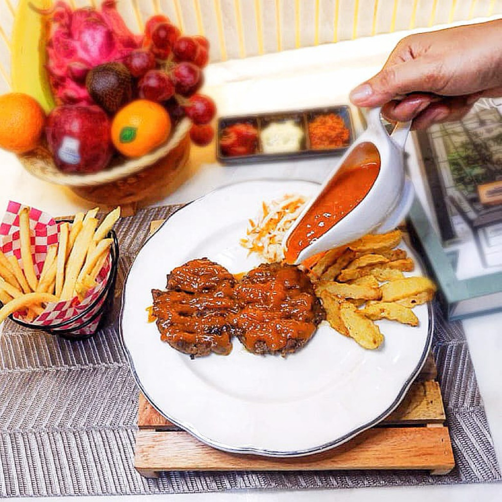 

Beef Patties Steak Barbeque