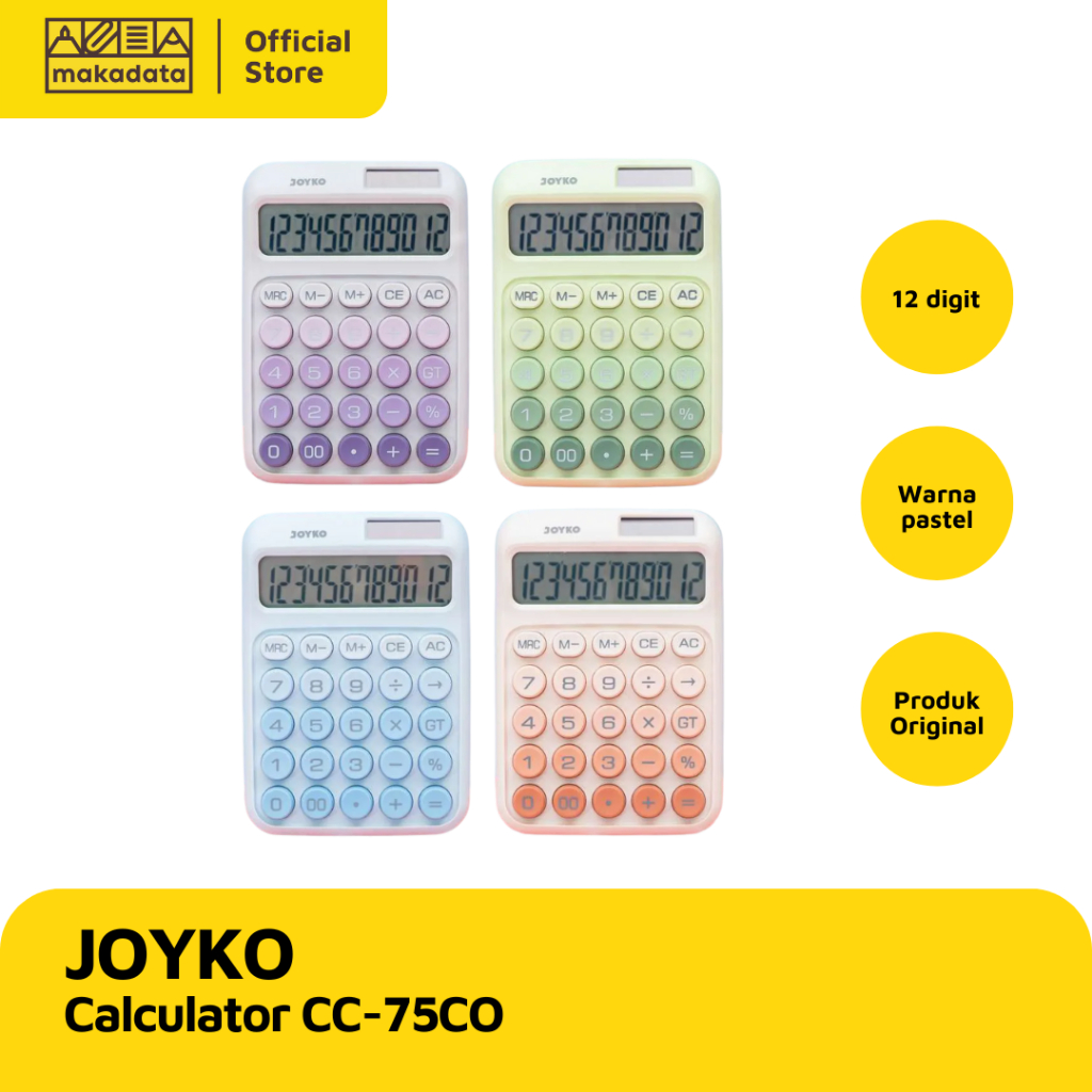 

CALCULATOR / KALKULATOR JOYKO CC-75CO (1 PCS) MURAH