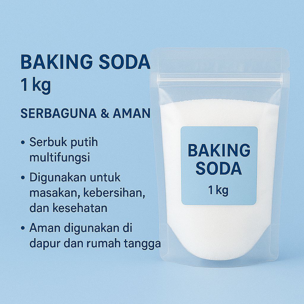 

Baking Soda / Sodium Bicarbonate / Soda kue / pengembang kue 1 KG