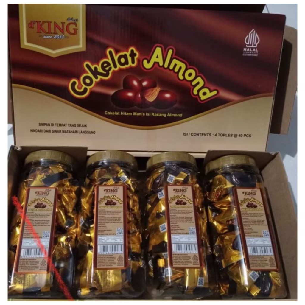 

MURAH COKELAT ALMOND KEMASAN TOPLES 250 GRAM / COKELAT ALMOND PREMIUM KING / KING COKELAT ALMOND