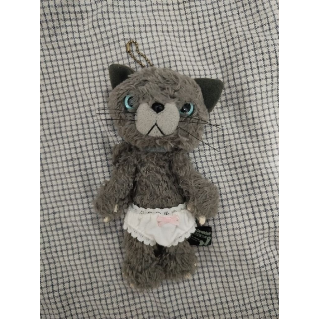 Scratch Cat Keychain Plushie Gantungan Kunci Boneka