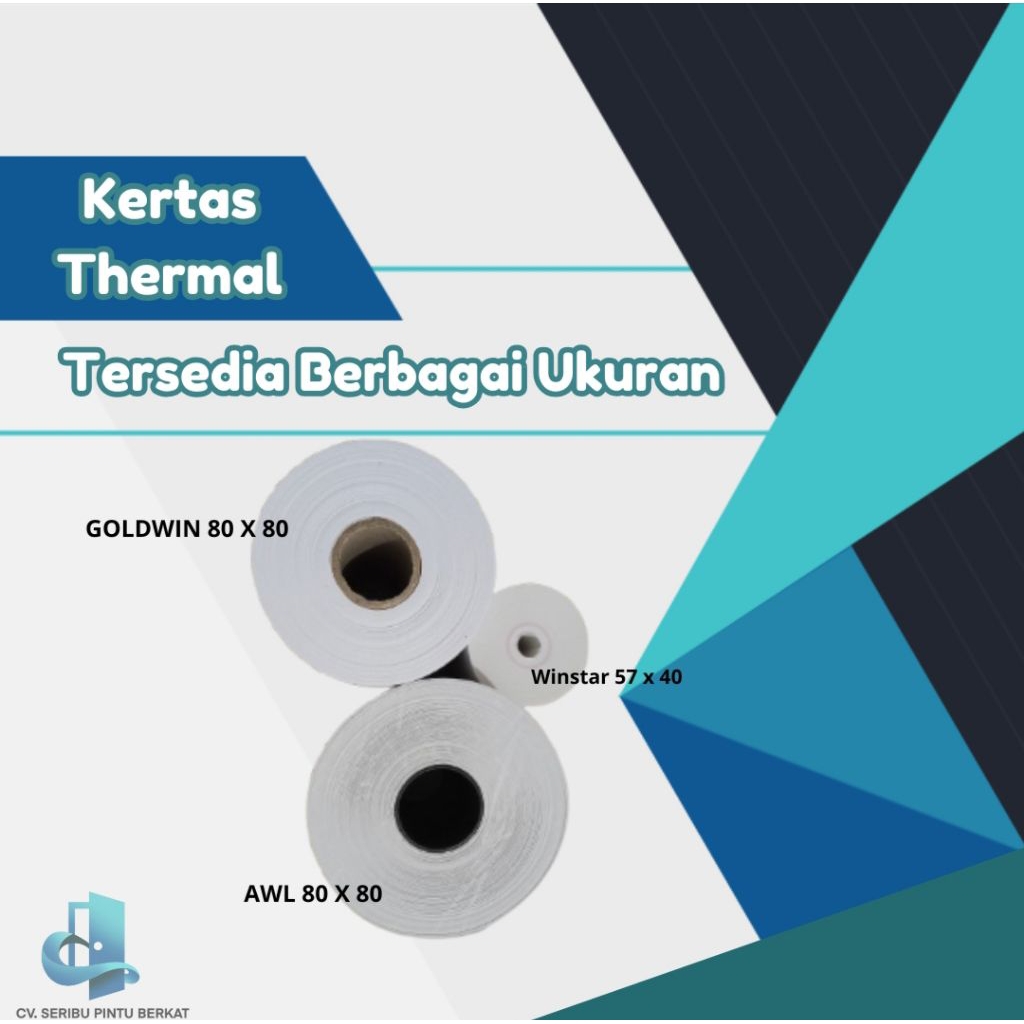 

KERTAS THERMAL 80 x 80 dan 57 x 40