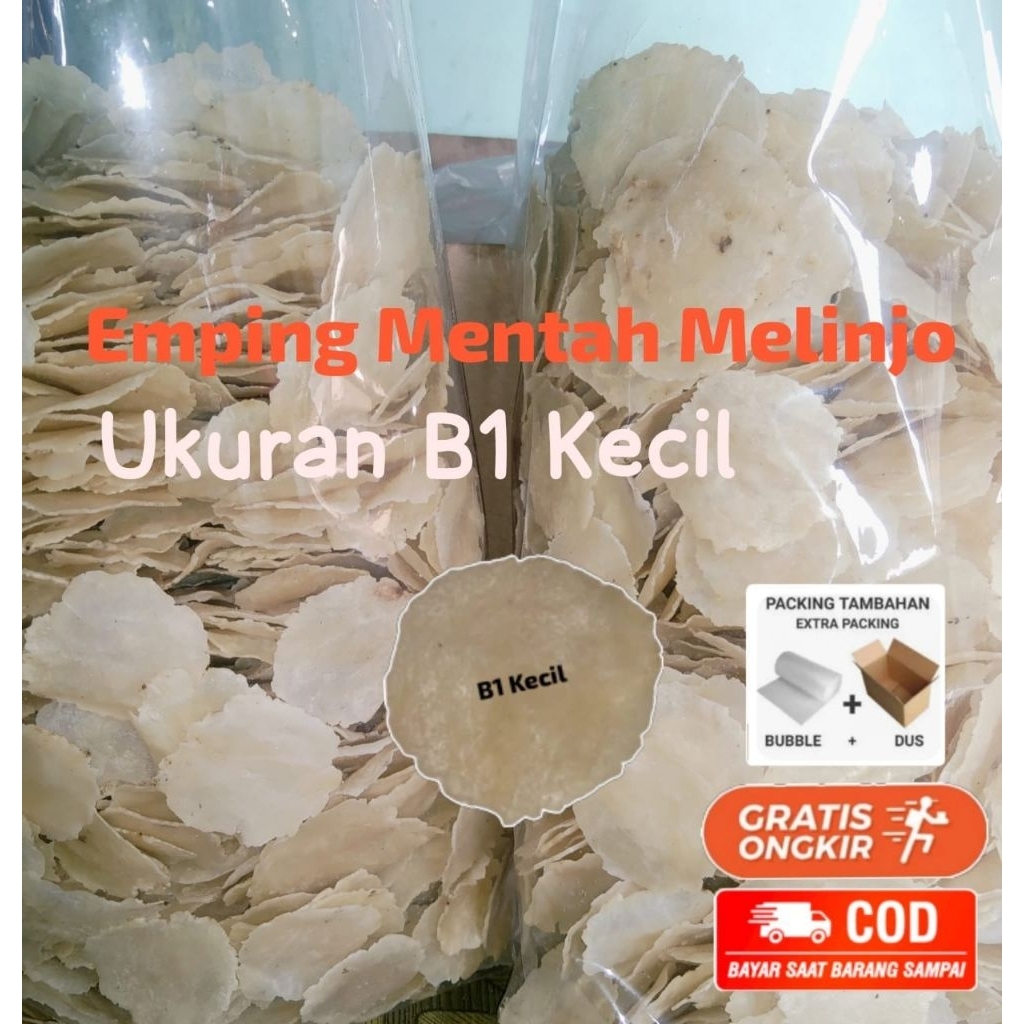 

Emping Melinjo Ukuran B1 Kecil Asli Khas Menes
