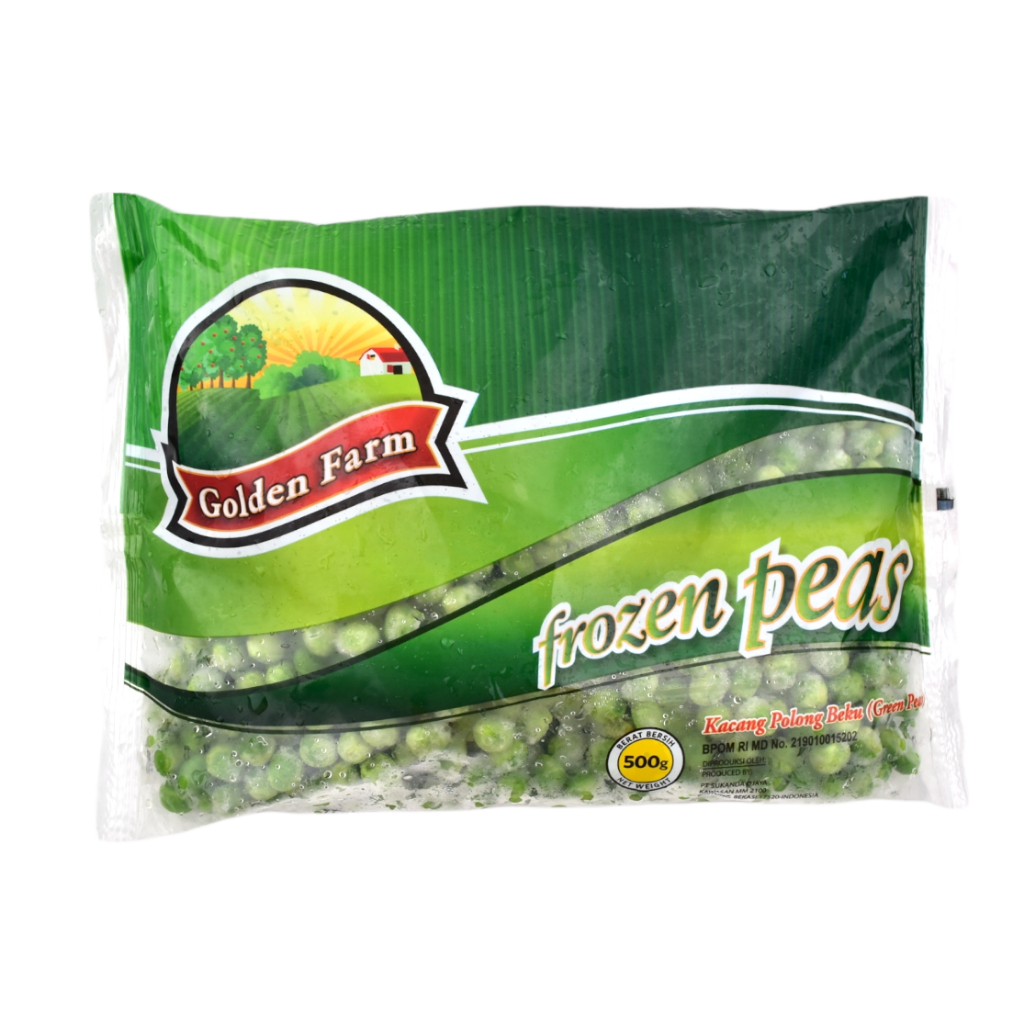 

Golden Farm Frozen Green Peas 500 gr Kacang Polong Beku / Green Peas Frozen