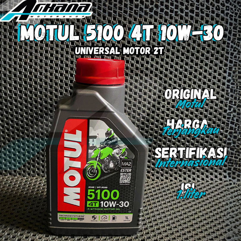 Oli Mesin Oli Motor Motul 5100 4T 10W-40 1L SPORT TRAIL MATIC ORIGINAL MOTUL