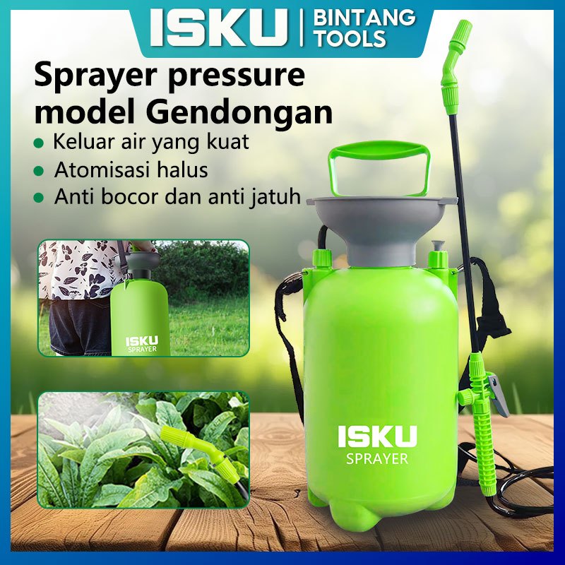 READY ISKU Sprayer Tanaman 5L Sprayer Semprotan Tanaman 5 Liter Pressure Sprayer Alat Kebun