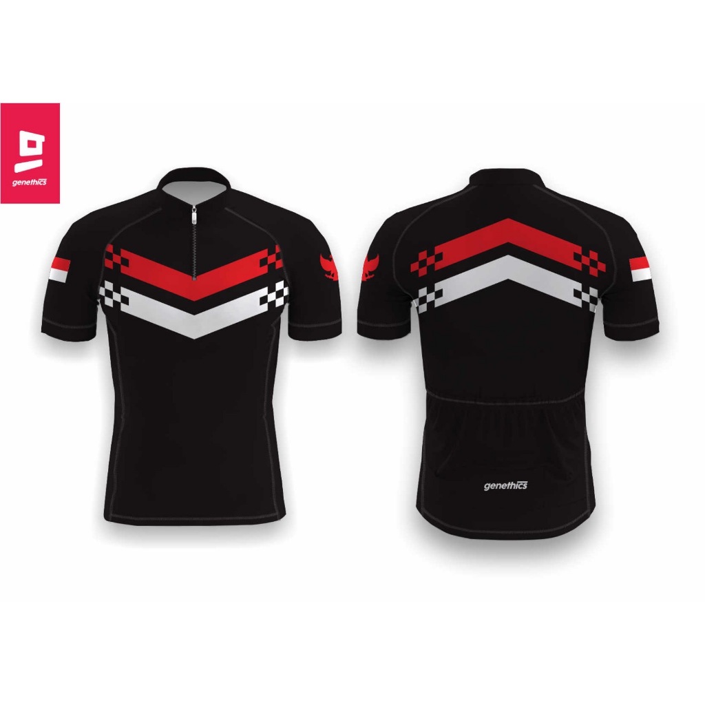 JERSEY SEPEDA KEMERDEKAAN INDONESIA HUT RI KE-80 - JERSEY SEPEDA ROADBIKE GENETHICS - JERSEY INDONES