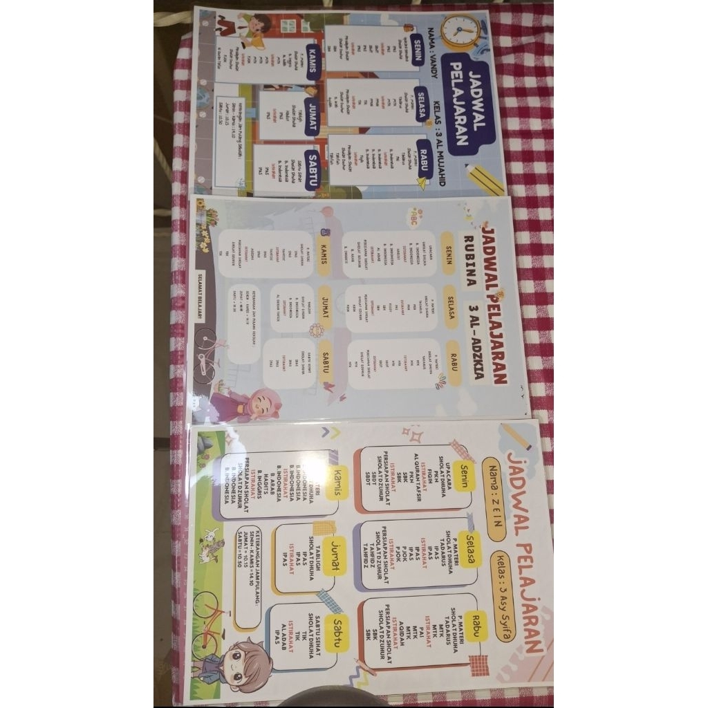 

JADWAL PELAJARAN CUSTOME