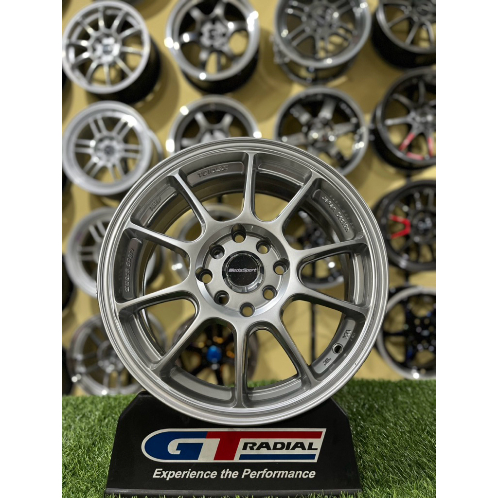 velg wedsport tc105 r15 hyper silver lebar 6,5 et42 kondisi baru