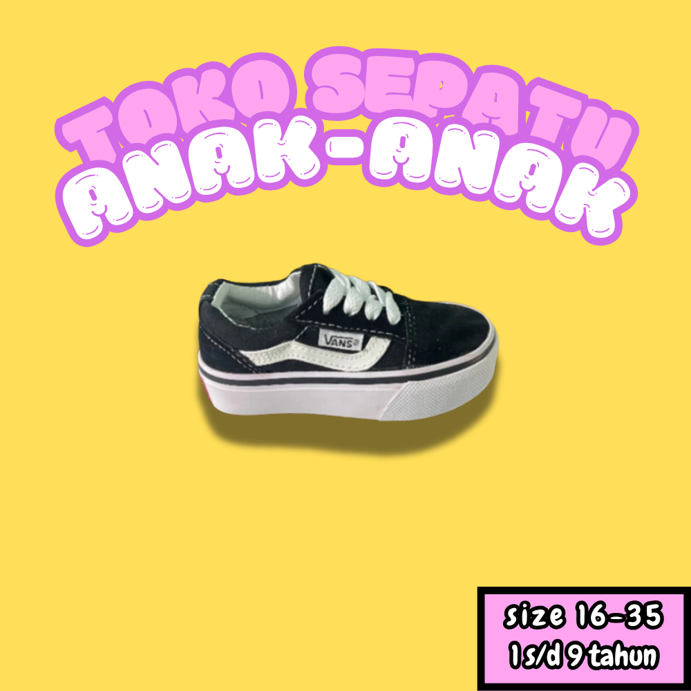 Sepatu Fashion Anak Laki Laki Vans / Sepatu Anak Vans / Sepatu Sekolah Anak