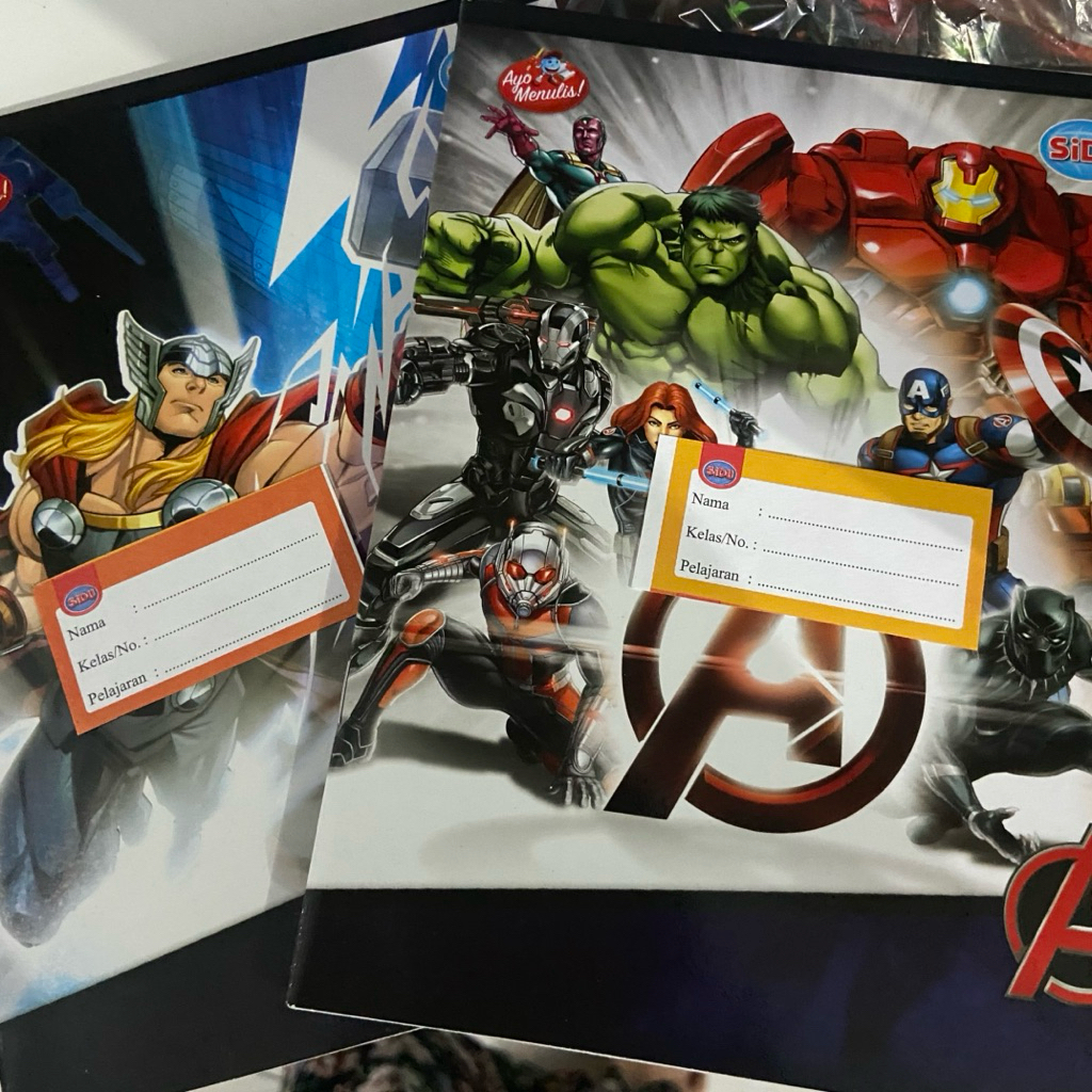 

BUKU TULIS ISI 38 LEMBAR FREE STICKER NAMA