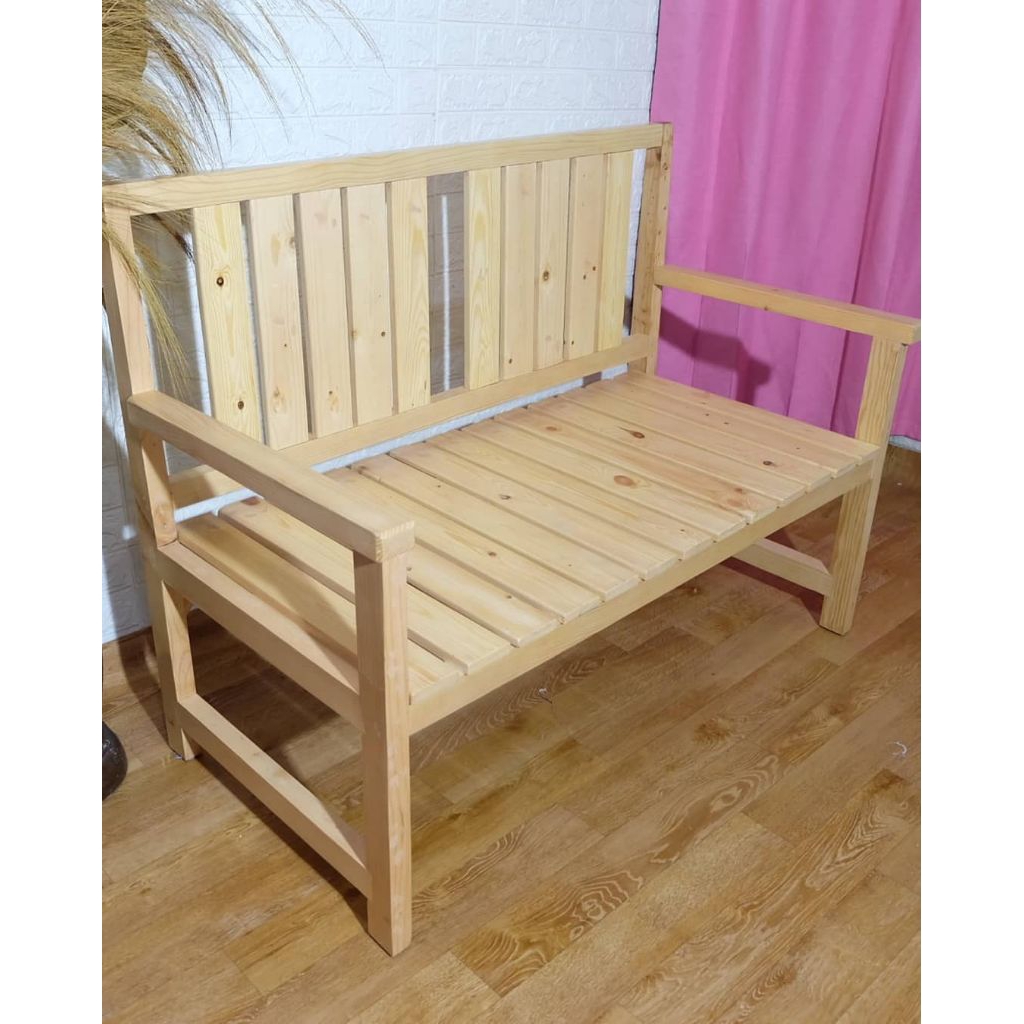 kursi sender/sandar panjang kayu jati belanda/kursi santai 115x55x45cm