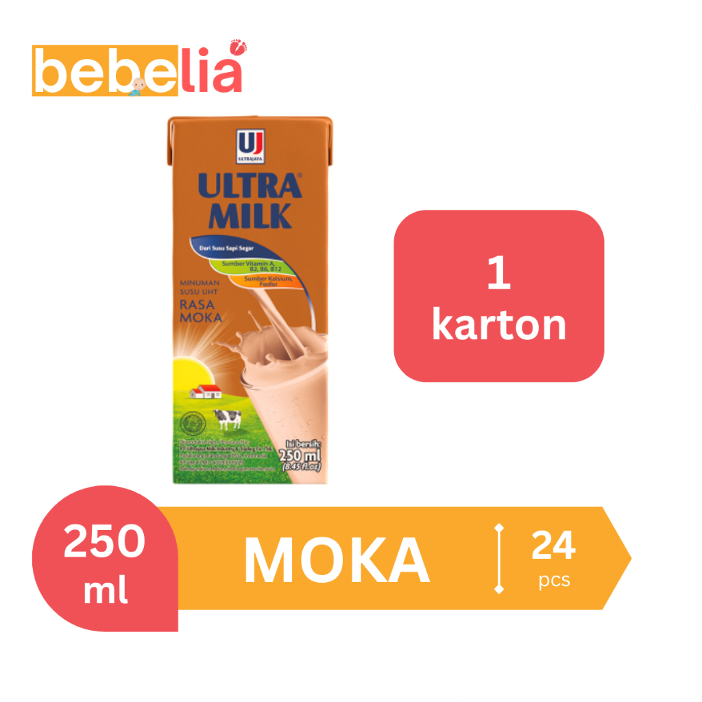 

Ultra Milk Susu UHT Moka 250 ml 1 dus isi 24 pcs