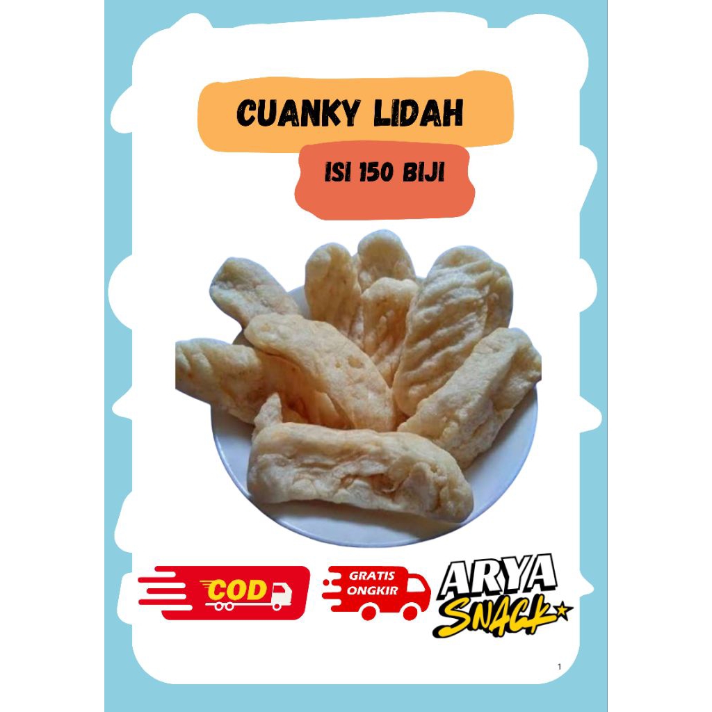 

cuanky lidah isi 150 biji