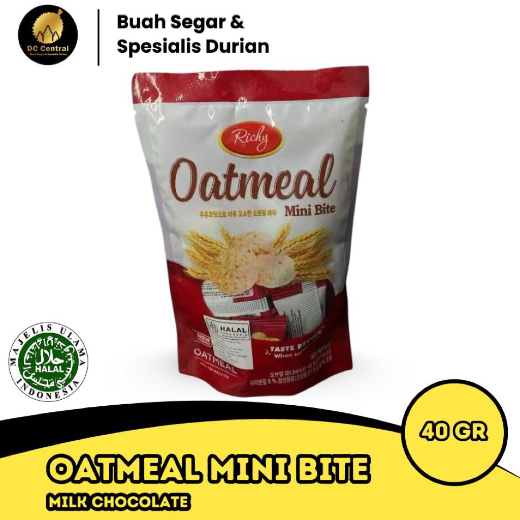 

Richy OatMeal / Oat Meal / Mini Bite / Sereal / Cereal / Snack / Import Vietnam Naraya Pouch 40g