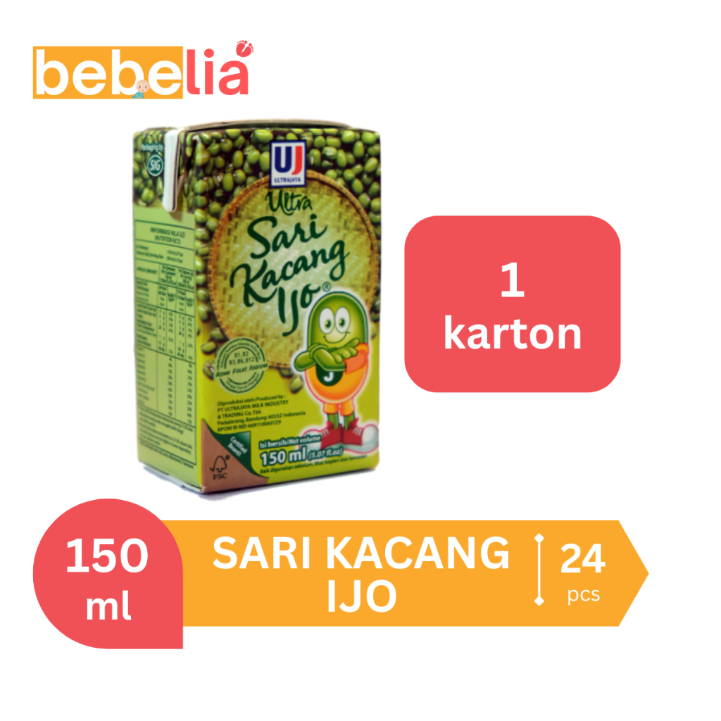 

Sari Kacang Ijo Ultra 150 ml 1 dus isi 24 pcs