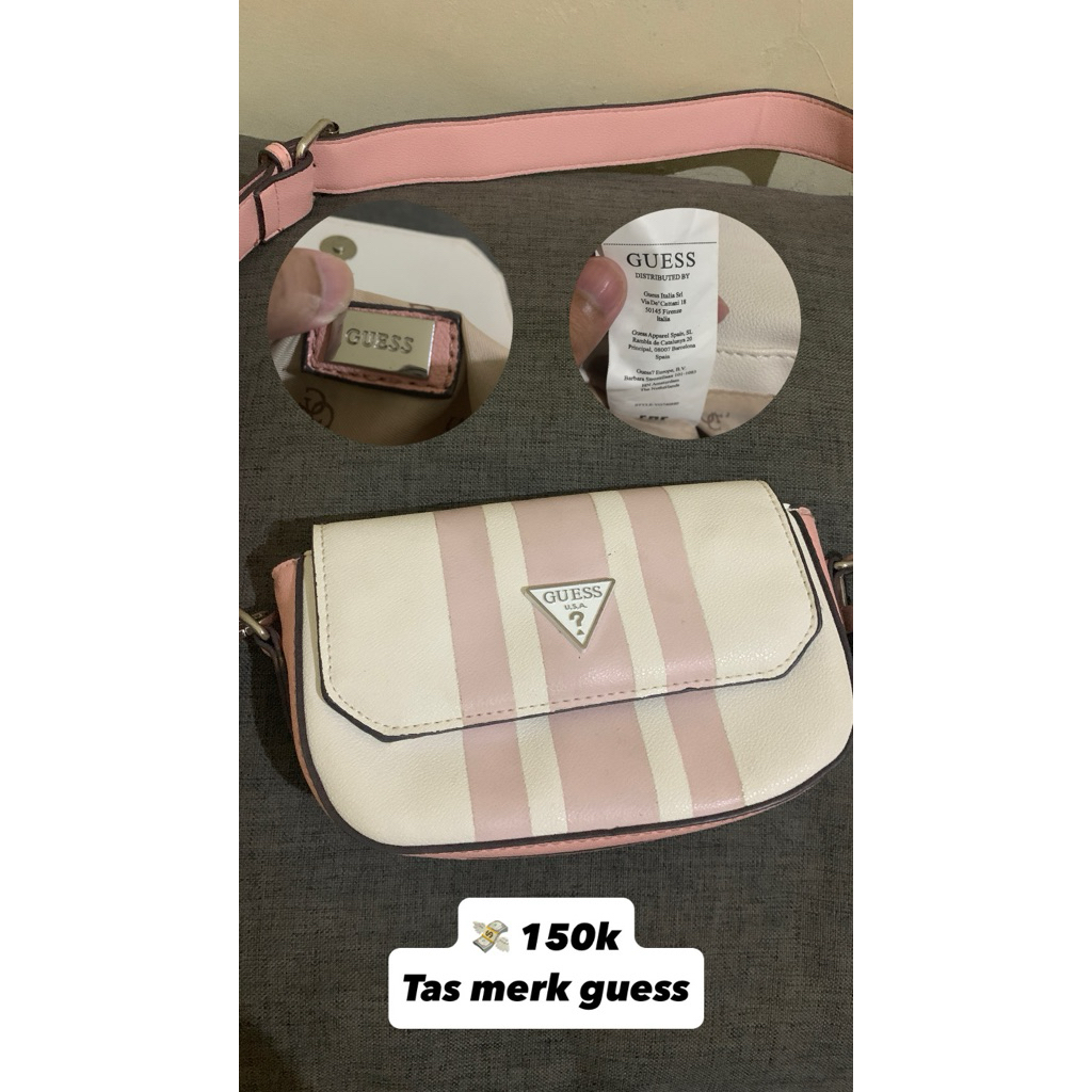 tas / slingbag merk guess preloved