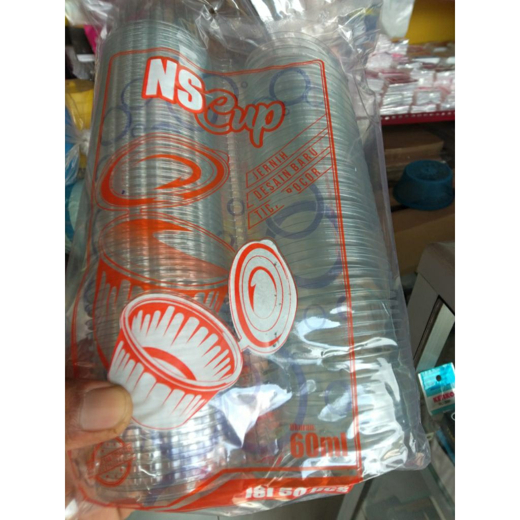 50pcs/60ml.cup,gelas ager-ager, puding,tempat sabel,dan lain-lain.