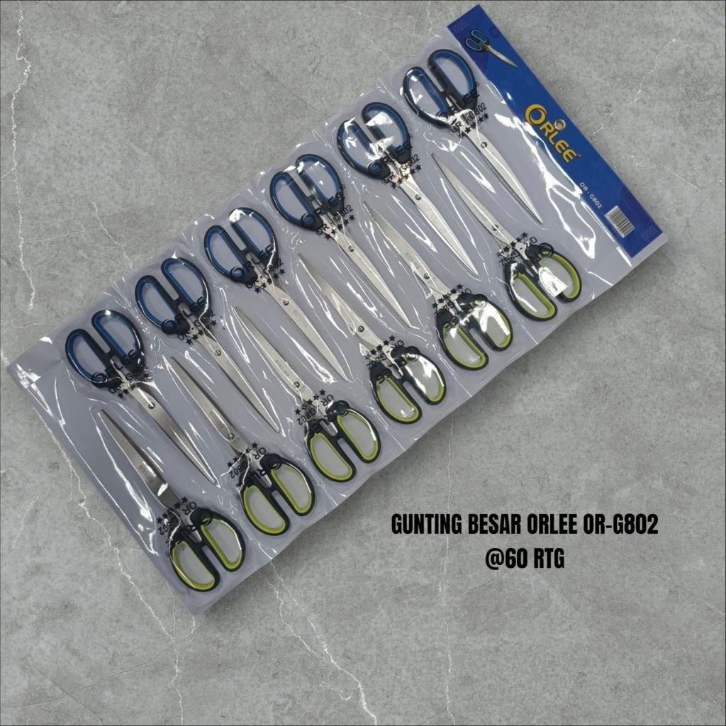 

(RCG/12 PCS) ORLEE - Gunting Besar Besi OR-G802